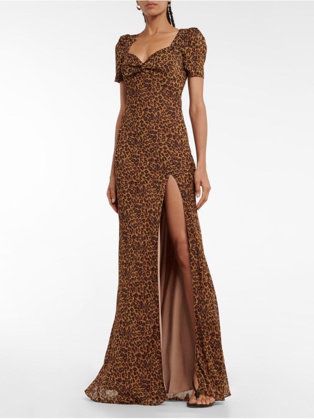 STAUD Lea Maxi Dress with Side Slit